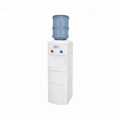 China Hotel 2 in 1 hot and cold water dispenser with built-in ice maker machine for sale