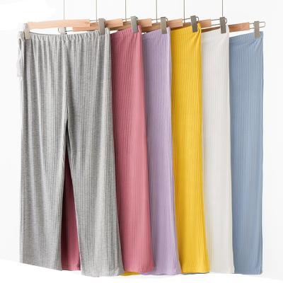 China Antibacterial Maternity Clothing Pregnancy Pants Inside Pajama Pants Thickened Cotton Modal Pregnant Leggings for sale