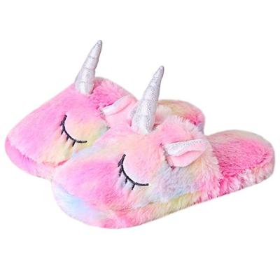 China Fashion Trend Wholesale Customized Lovely Unicorn Home Slippers Good Quality for sale