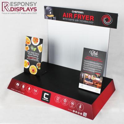 China Costumized Counter Top PVC Electromagnetic Oven Display Induction Cooker Display Stand for sale