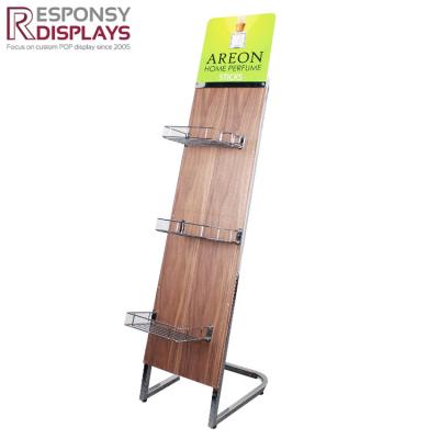 China In Door Customized Indoor Metal and Wood Perfume Display Rack for Promotion for sale