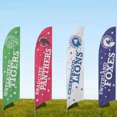 China Education Customized Advertising Beach Flags Banners Advertising Feather Flags Feather Flag for sale