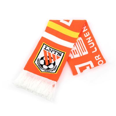 China Fasion Satin Spandex Polyester Fabric Acrylic Double Sided Sublimation Football Team Fan Club Custom Scarf for sale