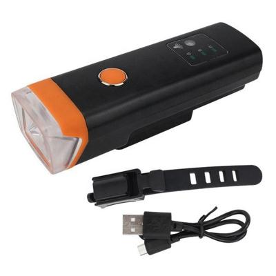 China Hot Selling Aluminum Alloy USB Rechargeable Sensor Cycling Headlight LED Automatically Cycling Smart Bike Light Lamp for sale