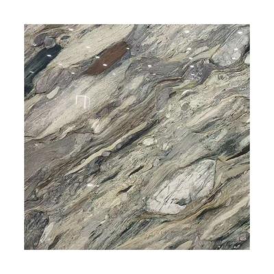 China Contemporary natural marble stone slabs villa hotel wall panel marble silk road brazil stone prices for sale