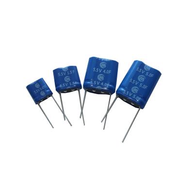 China Super Power Ultracapacitor Farad Capacitor 5.5V 1.0F 8.5*17*17 in OEM Stock Service for sale