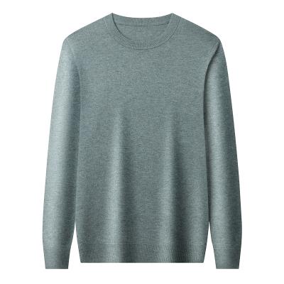 China Popular Selling Men's Anti-Wrinkle Color Crew Neck Sweater 100% Wool High Half Solid Sheer V-neck Neck Sweater for sale