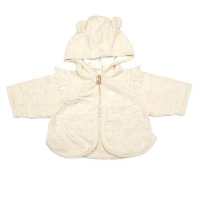 China Soft 100% Cotton Newborn Anti-shrinkage Baby Kids Sweaters Plain Knitted Infant Baby Cardigan for sale