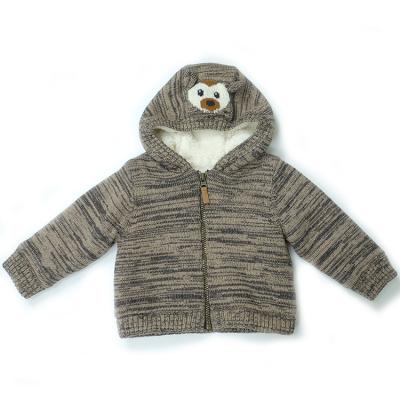 China Anti-shrink Warm Cotton Knitted Coat 2021 Cardboard Sweater For Baby And Boy for sale