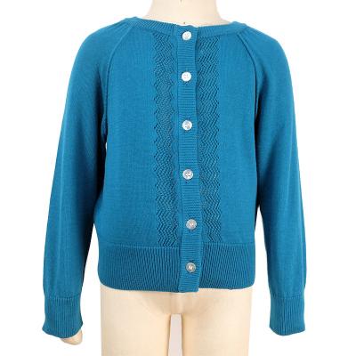 China High quality anti-shrink button cardigan knitted children's sweater fashion style can be worn in spring and autumn for sale