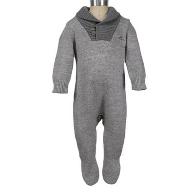 China Popular 2021 100% cotton baby nc style onesie 100% cotton knitted for winter for sale