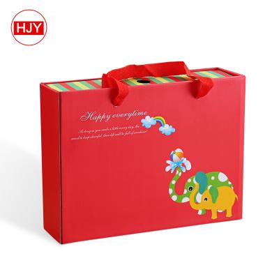 China Recycled Materials China Gift Box Company Supply Gift Boxes Drawer Kraft Paper Boxes With Ribbon Rope for sale