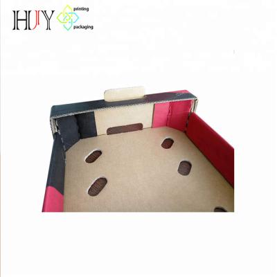 China Hot Sale Custom Recycled Materials Recyclable Corrugated Cardboard Paper Type And Feature Fruit Packaging Cardboard Box Recyclable Apples for sale