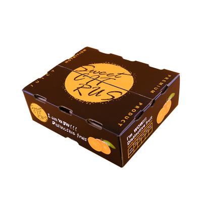 China Recycled Materials Cheap Custom Corrugated Fruit Tomato Moon Cake Kraft Cardboard Paper Vegetable Box for sale