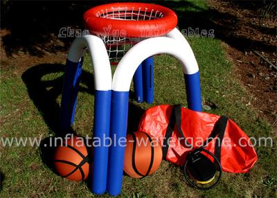 China Portable Outdoor Inflatable Basketball Hoop For Kids , Inflatable Water Games Airtight 3M Height for sale