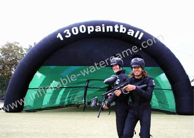 중국 0.6mm 성인 CS 게임을 위한 까만 PVC 팽창식 Paintball 방탄호 천막 판매용