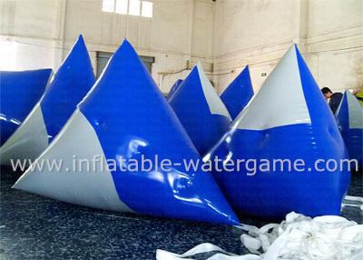 China Customized Blue Inflatable Paintball Bunker , Air Paintball Bunkers Eco Friendly for sale