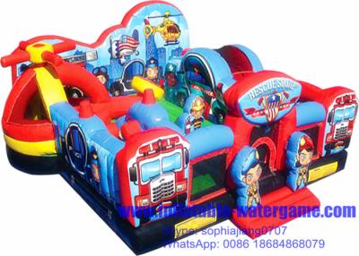 China Beautiful Digital Printings Inflatable Amusement Park SGS EN14960 Certification for sale