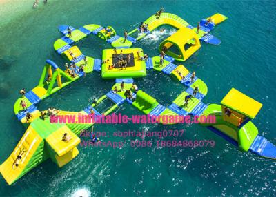 China Amazing Inflatable Water Park Rentals 65 People Capacity Customized Color for sale