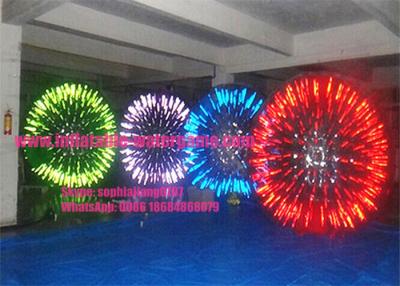 China Glow / Shining Inflatable Zorb Ball Hot Air Welded SGS RoHS Certification for sale