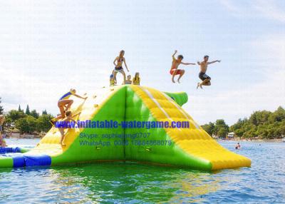 China 9X7.5 M Tower Inflatable Water Sports 0.6mm PVC Floating Action SGS Certification for sale