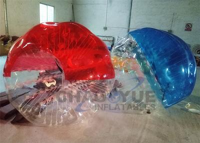 China Half Color Durable TPU Inflatable Zorb Bumper Ball / Bubble Soccer Football With Pump for sale