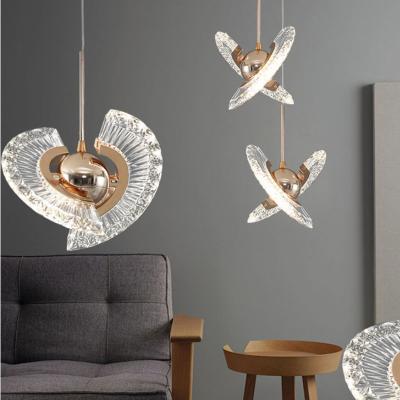 China Modern Nordic Iron Luminaria Series Crystal Chandeliers Lights Pendant Lamps for Bedroom Restaurant Lighting Home Decors Lamp Chandelier for sale