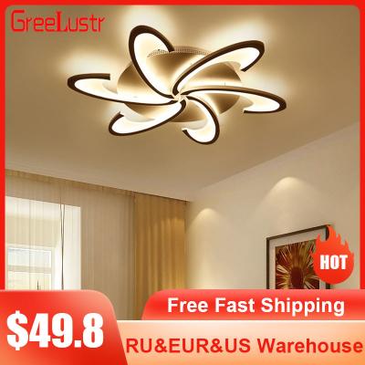 China Modern Acrylic Led Chandelier Ceiling Outdoor Mounted Lamp Dimming Ceiling Light Fixture Led Chandeliers Chandeliers For Living Room Bedroom Decor for sale