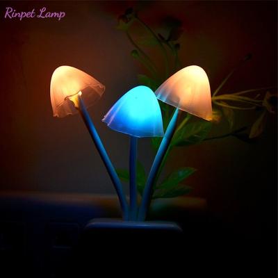 China Rabbit post-modern indoor socket wall light night mushroom LED bulb bedside lamp illumination romantic colorful home decoration for sale