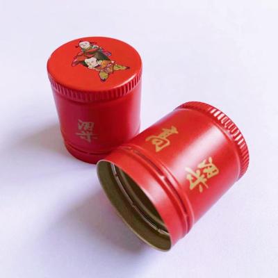 China Non Spill Wine Bottle Screw On Aluminum Plastic Cap for sale