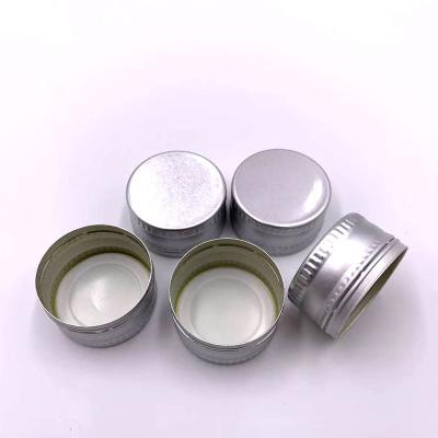 China Non Spill Aluminum Glass Beverage Bottle 28mm Cap Screw Neck Closures for sale