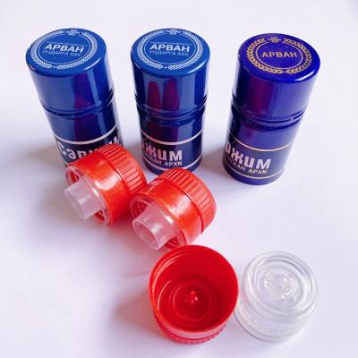 China Non Spill Hot Sale Vodka Bottle Aluminum Plastic Cap for sale