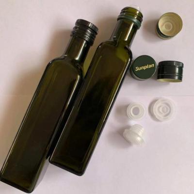 China Non Spill Olive Oil Bottle Plastic Cap Aluminum Plastic Cap For Glass Bottle for sale