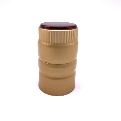 China Non Spill Aluminum Cap With Plastic Liner Wine Bottle Caps for sale