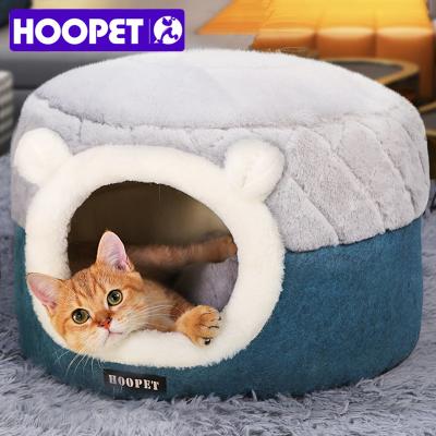 China Custom Made Washable Waterproof Breathable Faux Fur Round Donut Pet Bed Removable Long Soothing Maker Outdoor Cat Dog Bed for sale