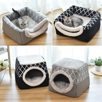 China Large Cushion Dog Bed Best Friends Breathable Luxury Washable Faux Fur Luxury Pet Bed For Pets for sale