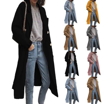 China Reversible Factory Style Long Trench Coat For Women High Quality Fashion Ladies Coat Women Coat for sale