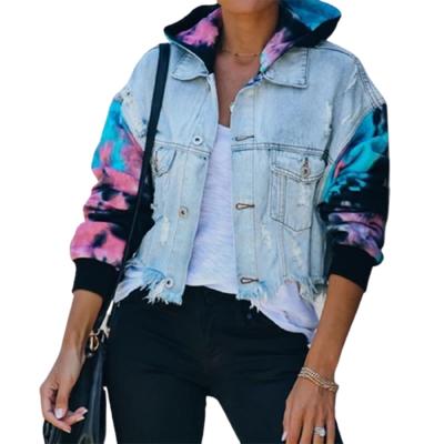 China New Arrival Hot Selling High Quality Denim Anti-Shrink Ripped Tassels Women's Jackets Women Coat Dyed Women's Jackets for sale