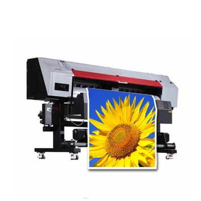 China Garment Shops High Quality UV Digital Fabric Printing Machine, Double Head Printer, Roll-to-Roll UV Printer for sale