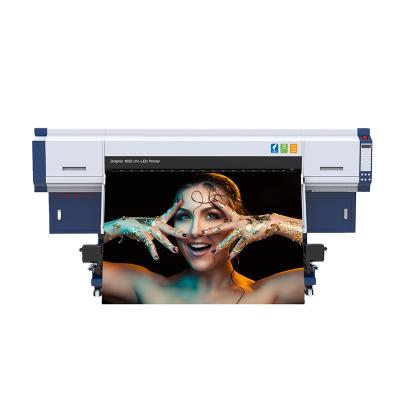 China Hotels Digital Inkjet Printing Machine Roll To Roll I3200 LED UV Printer For Sticker for sale