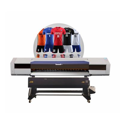 China Garment Shops New 2021 Inkjet Sublimation Printer Digital Fabric Printing Machine Dual Head Printer for sale