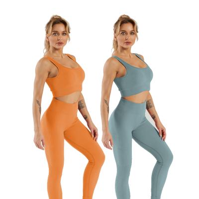 China Breathable Ready to Crac Boat Butt Activewear Yoga! crack! sets sportswear ladies sports bra set for sale