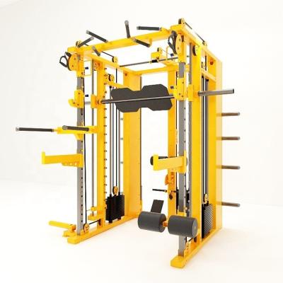 China 2022 Universal Gym Equipment Integrated Gym Trainer Gantry Smith Machine Fitness Equipment for sale