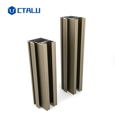 China building & Anodizing aluminum profiles perfiles de aluminio de South America de champagne de decoration for sale