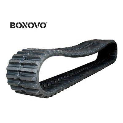 China Construction Agriculture BONOVO Excavator Undercarriage Parts Crawler Rubber Track 300 53 84 For Sale for sale