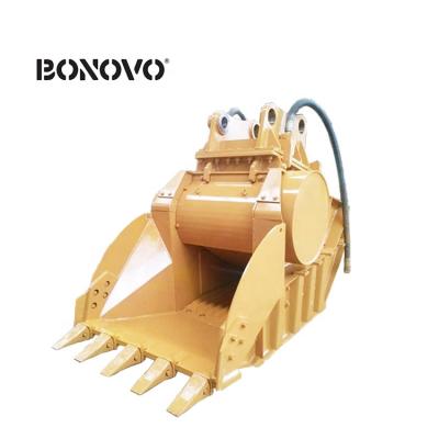 China Farms Stone Crusher Bucket for Excavators, Loaders, Backhoe Loaders for sale