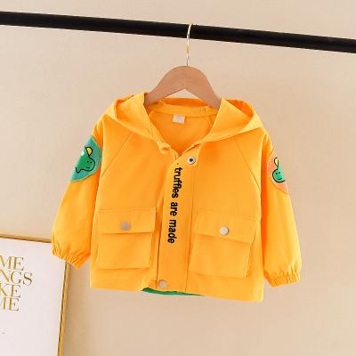 China Breathable Long Sleeve Dinosaur Hooded Jacket For Boys And Girls In Spring And Fall for sale