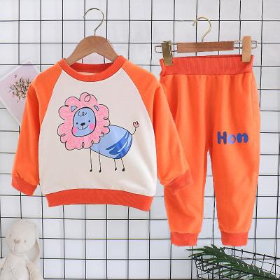 China Anti-wrinkle lion costume girls' and boys' clothing small spring and autumn cheap children's clothing wholesale for sale