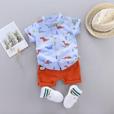 China Breathable Comfortable Baby Set Baby Clothes Sets Unisex Children Clothing Sets Print Cartoon Four Seasons Boys Bag Quantity Soft Casual Summer for sale