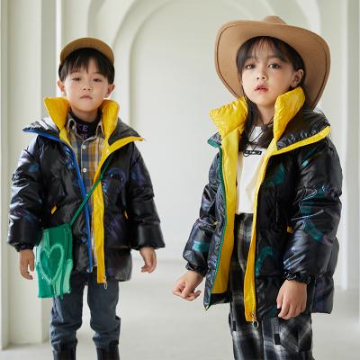 China Plus size kids color changeable down jacket for middle and old kids boys and girls are color chan comfortable and warmChildren for sale